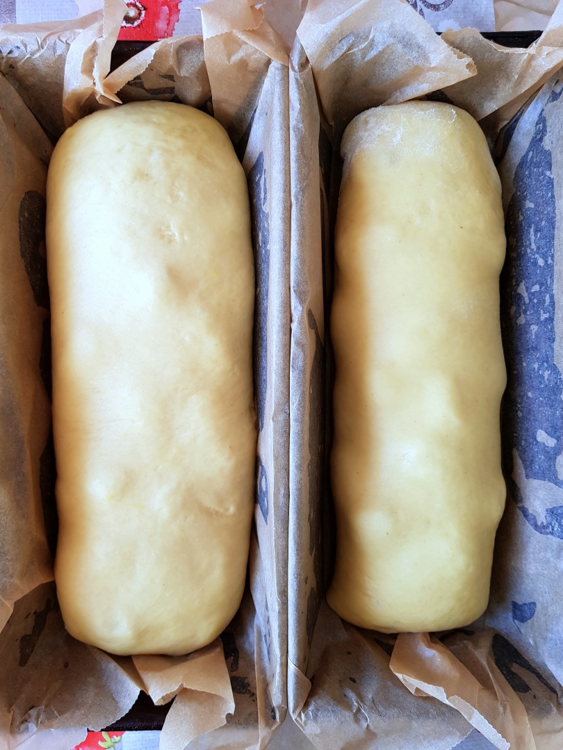 Cozonaci cu aluat dospit la rece, umpluti cu ciocolata si rahat