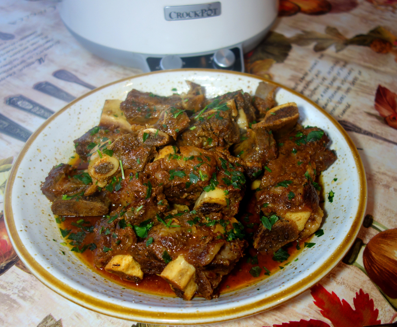 Short ribs - Costite de vita glazurate la slow cooker Crock Pot