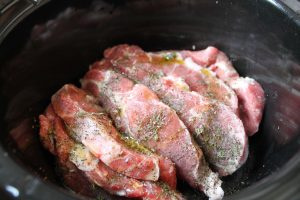 Ceafa de porc gatita la slow cooker Crock Pot