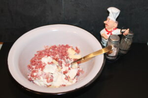 Dovleac umplut cu mozarella si bacon la slow cooker Crock Pot