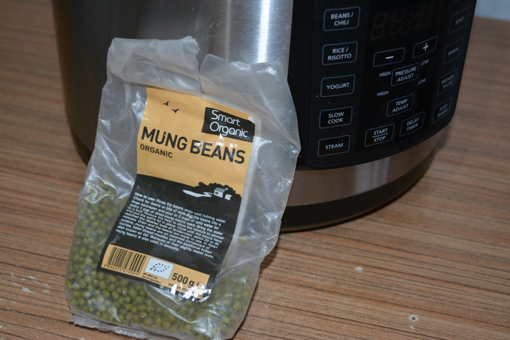 Supa crema de fasole mung,  gatita la Multicookerul Crock-Pot Express