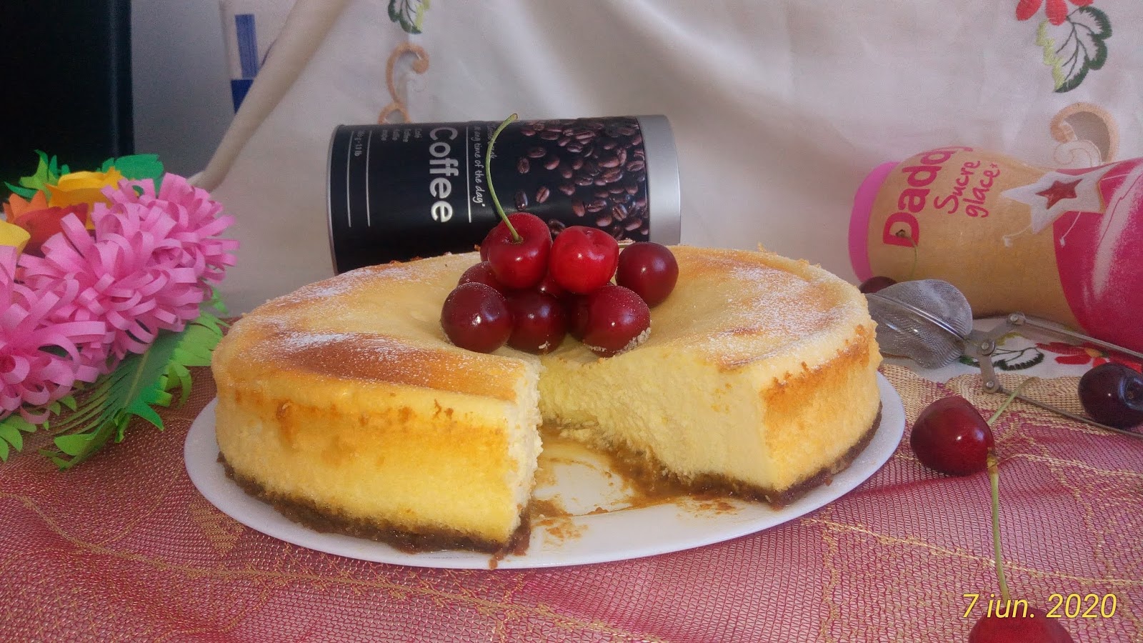 Cheesecake cu aroma de vanilie