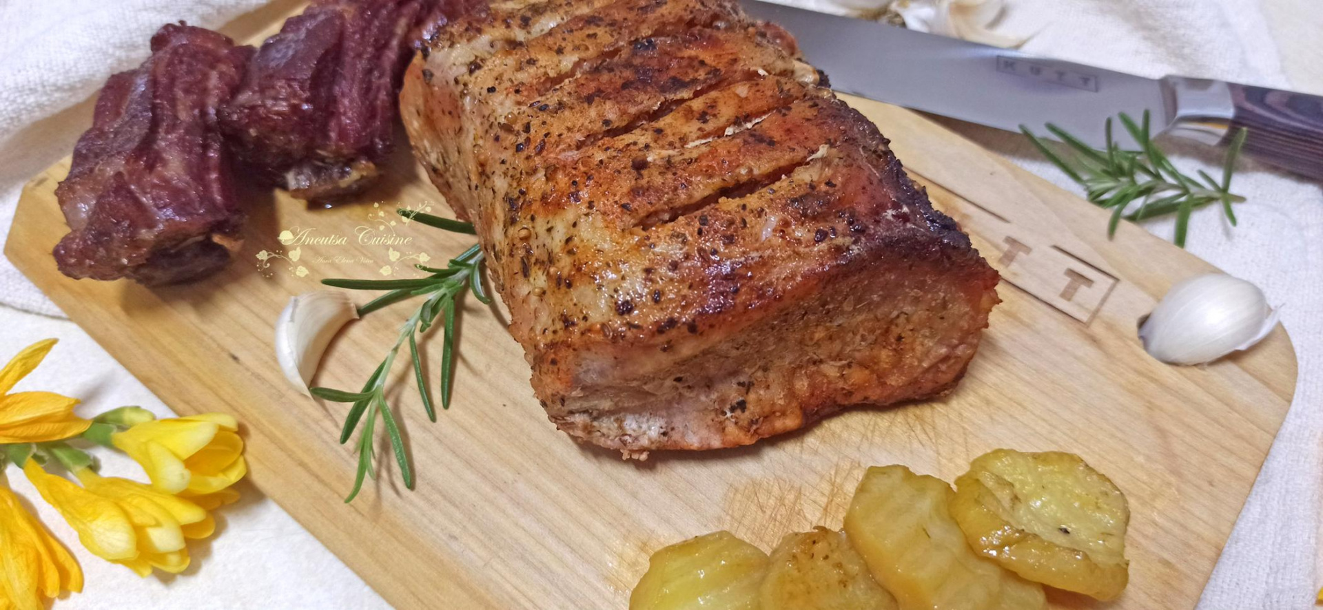 Cotlet de porc cu legume la cuptor