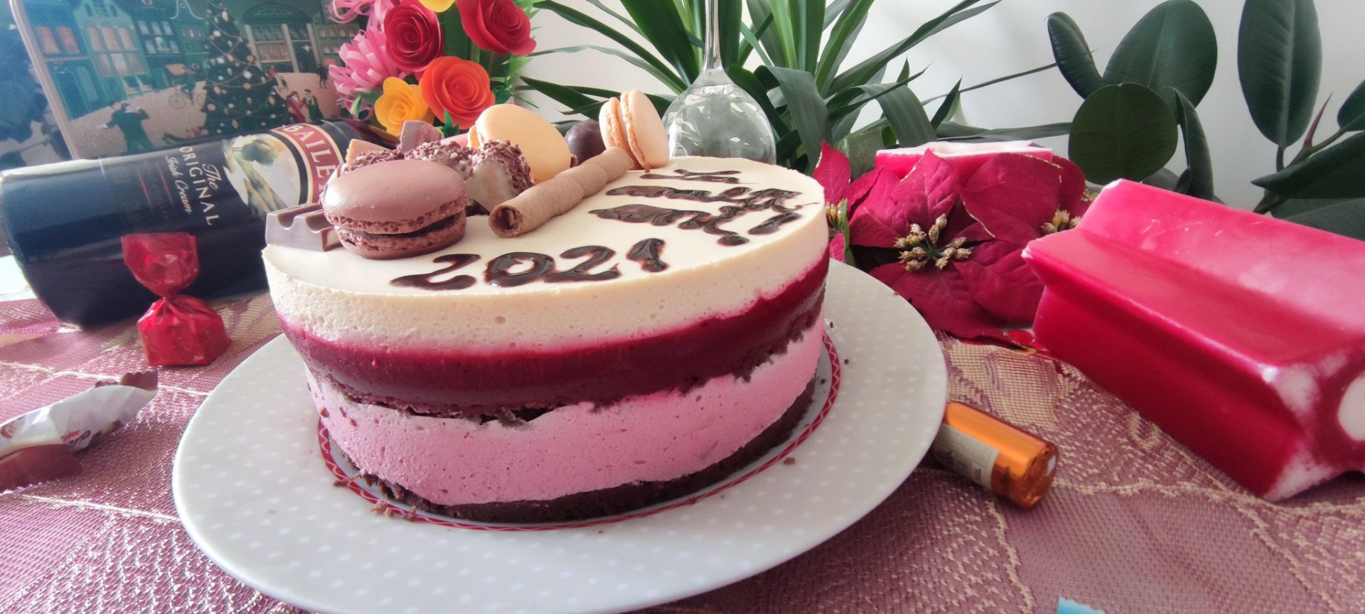 Tort cu zmeura si whisky