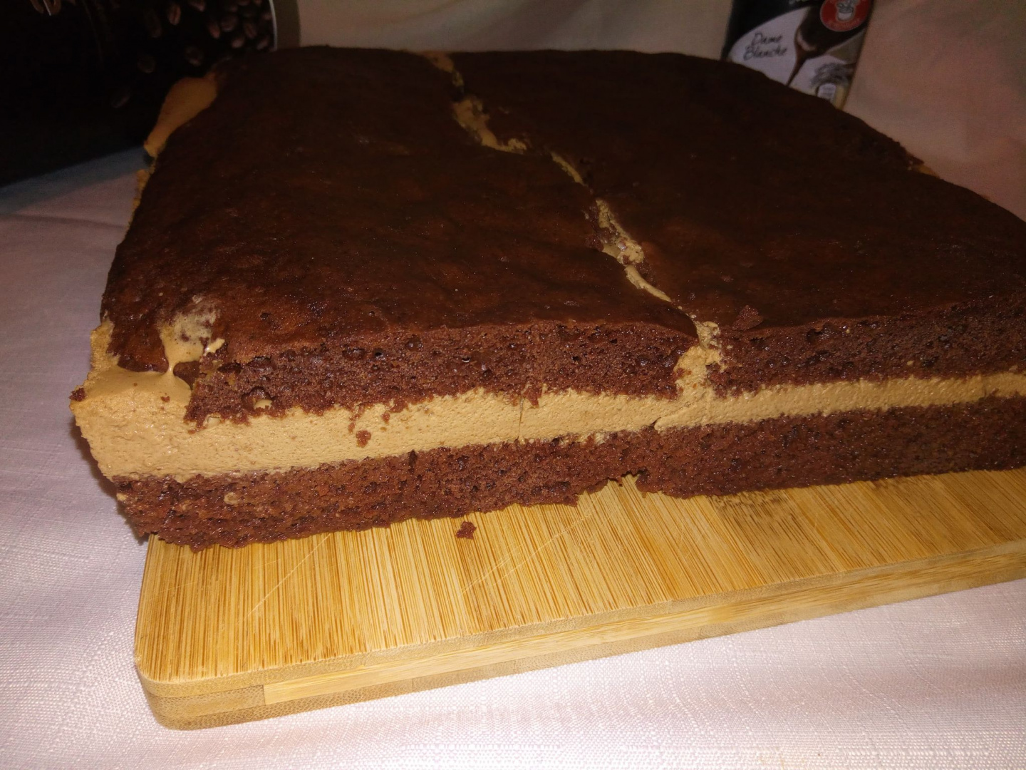 Prajitura cu  ciocolata si mousse de cafea