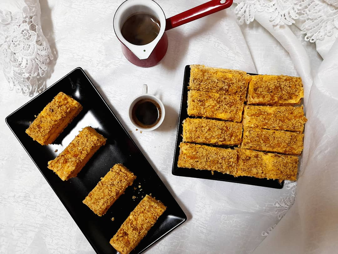 Prajitura krantz cu nuca si cafea