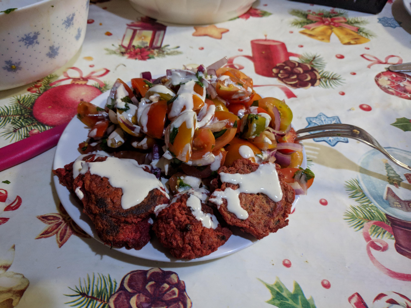 Chiftele de post din linte rosie si sfecla