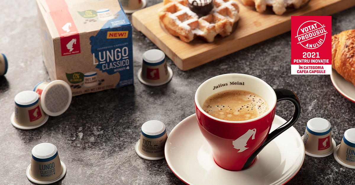 Un moment de răsfăț pentru tine și grijă pentru natură, în aceeași capsulă: Inspresso biodegradabile Julius Meinl