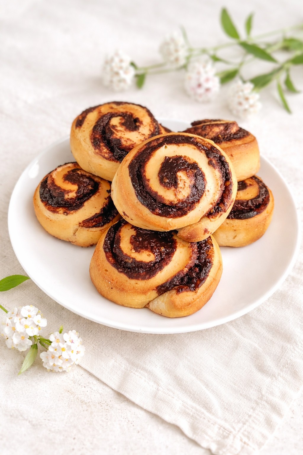 Melcisori de post cu nuca si cacao insiropati - reteta simpla si usoara