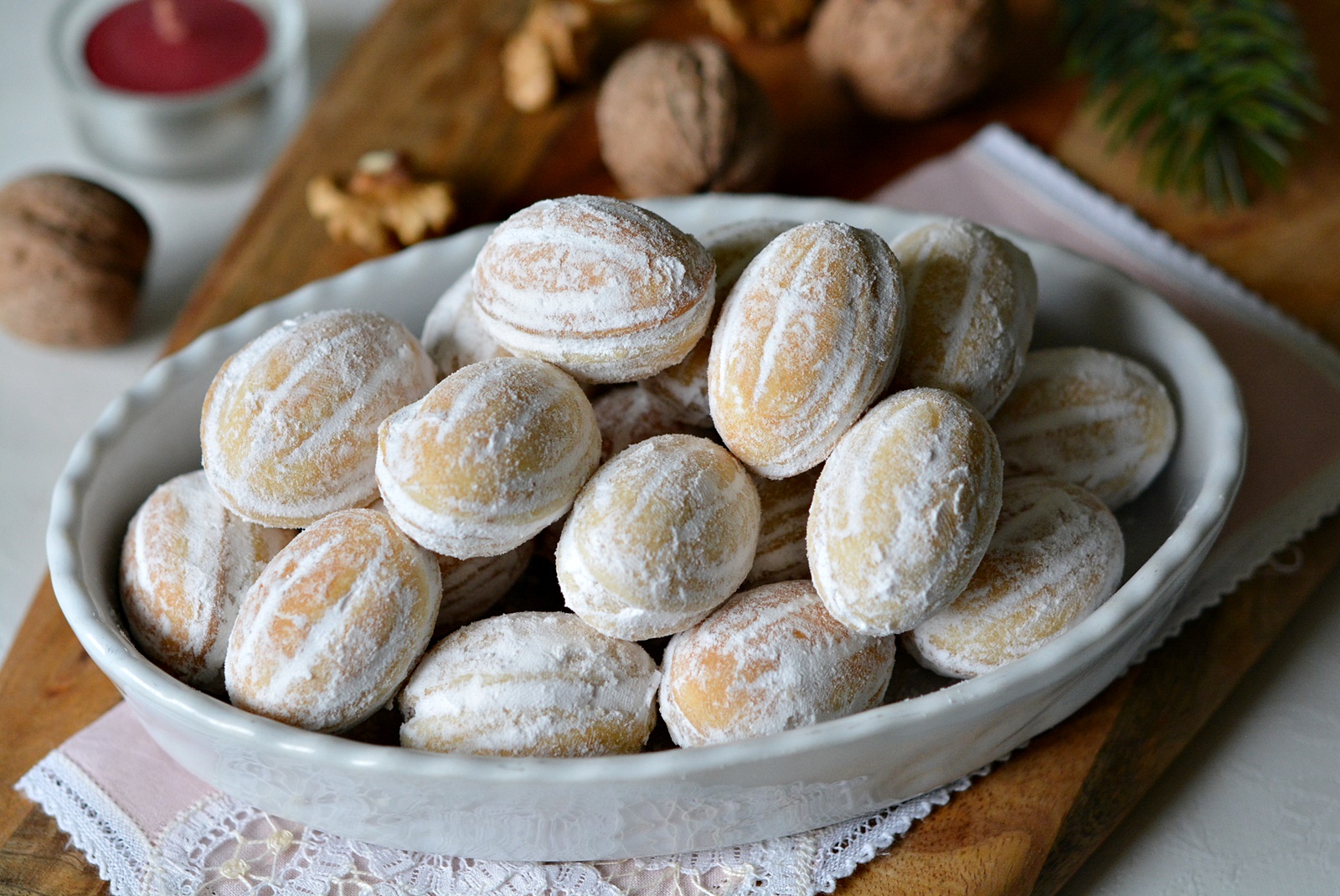 Nuci umplute cu crema de mascarpone