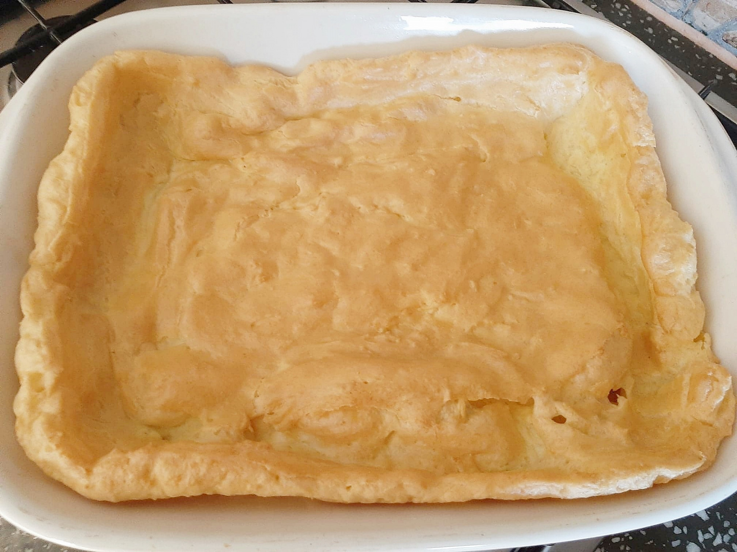 Prajitura ecler la tava