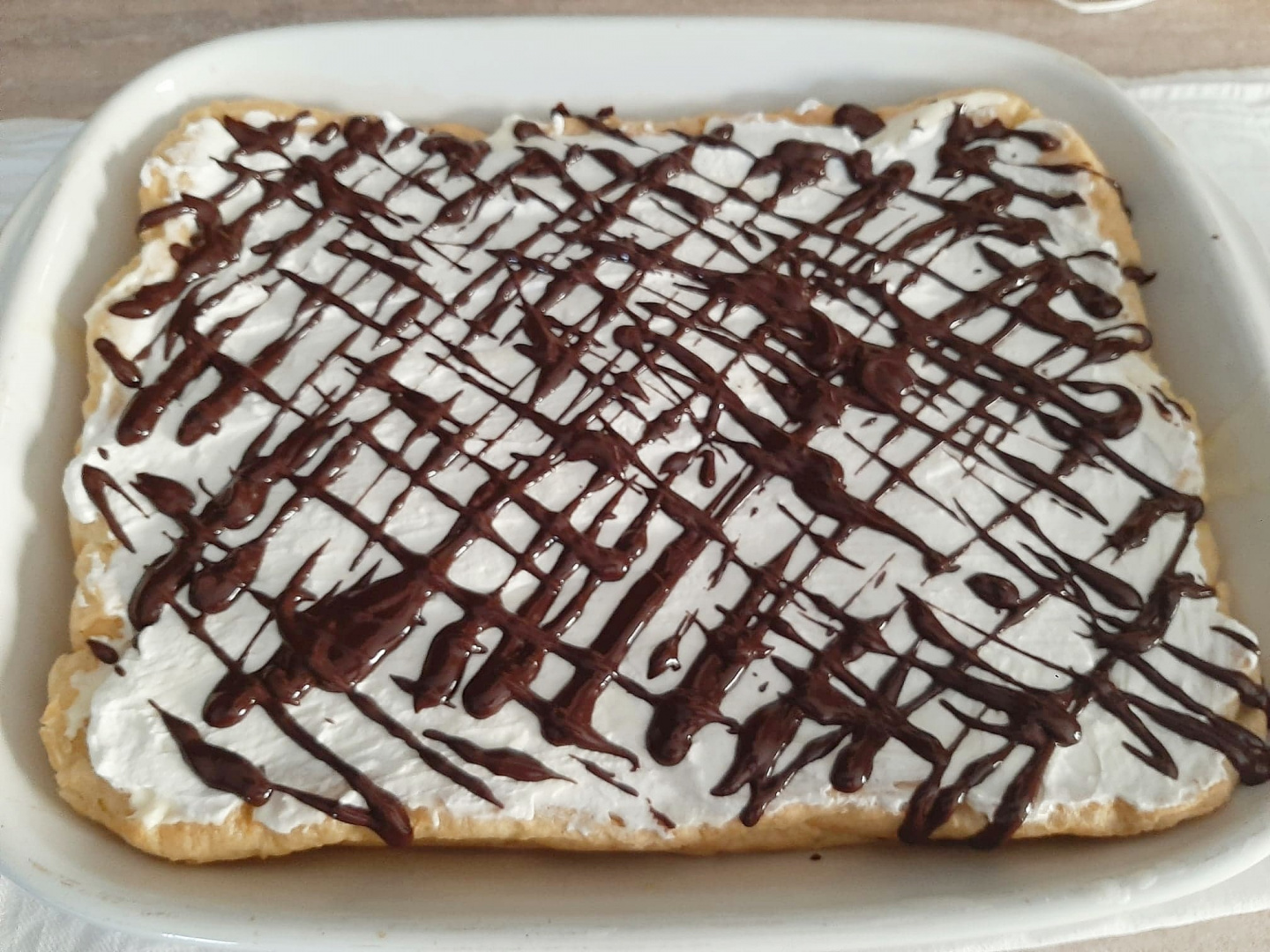 Prajitura ecler la tava