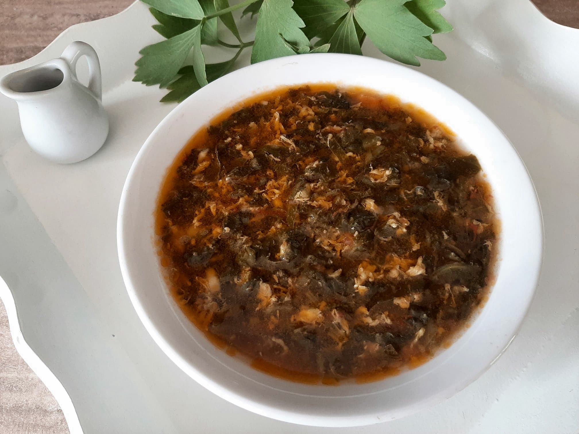 Ciorba de stevie si spanac