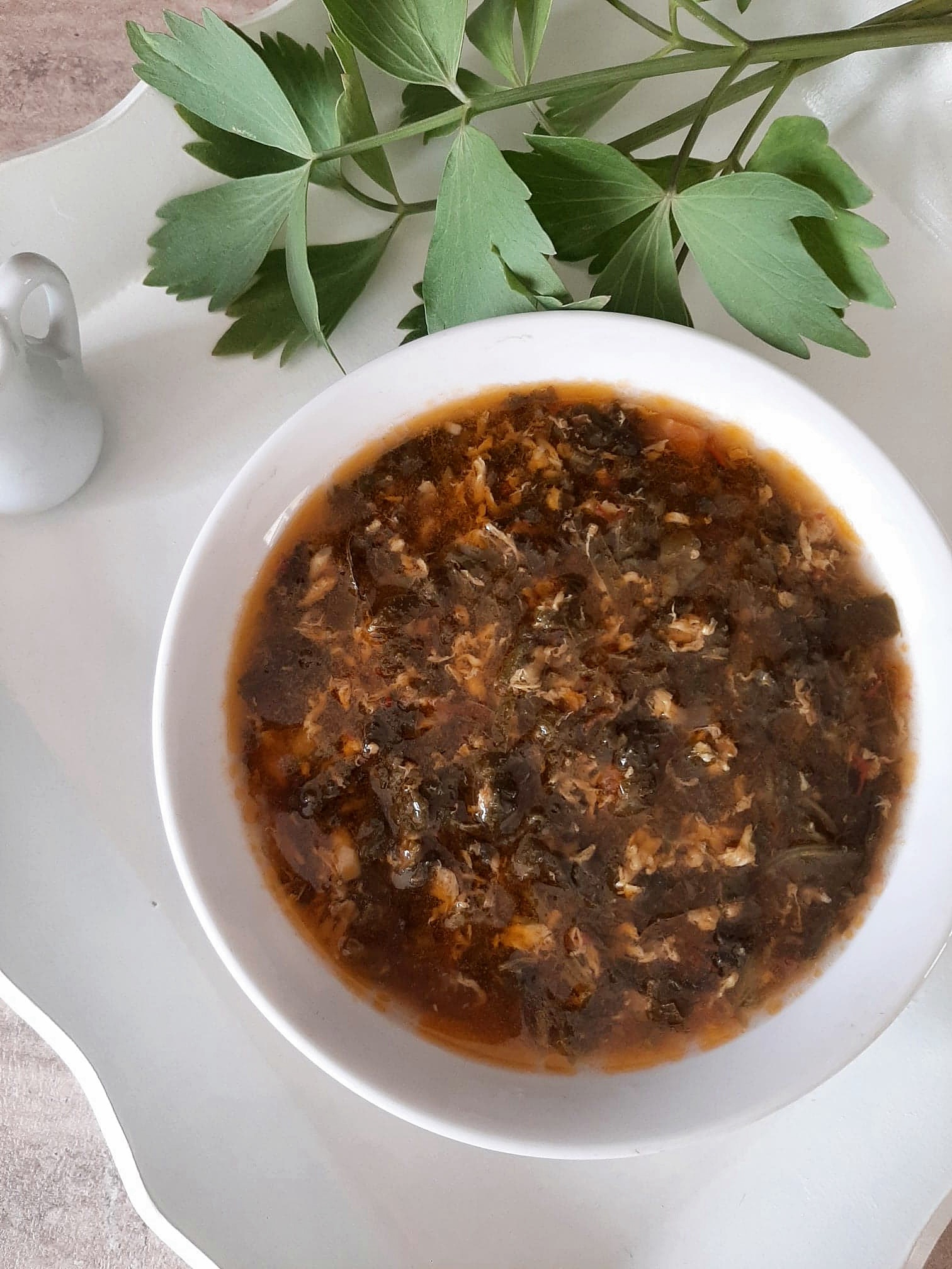 Ciorba de stevie si spanac