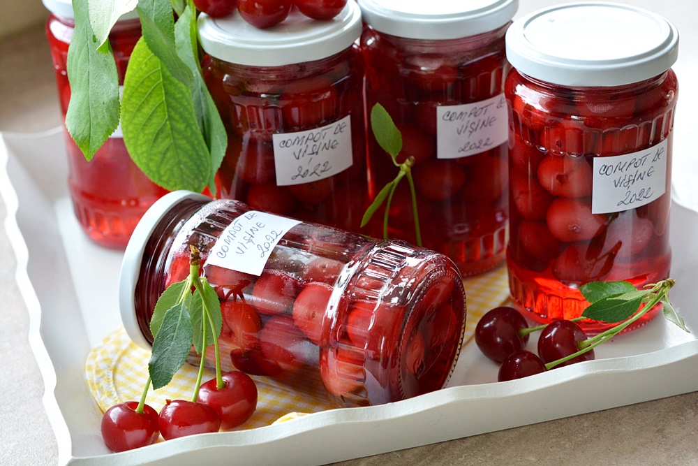 Compot de visine pentru iarna. Reteta simpla, naturala, fara conservanti