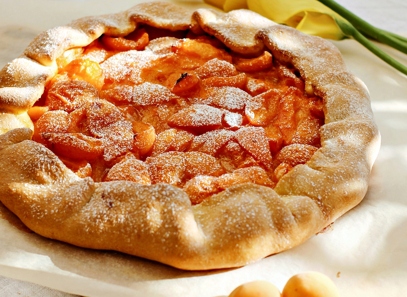 Galette cu caise. Reteta de tarta rustica cu caise