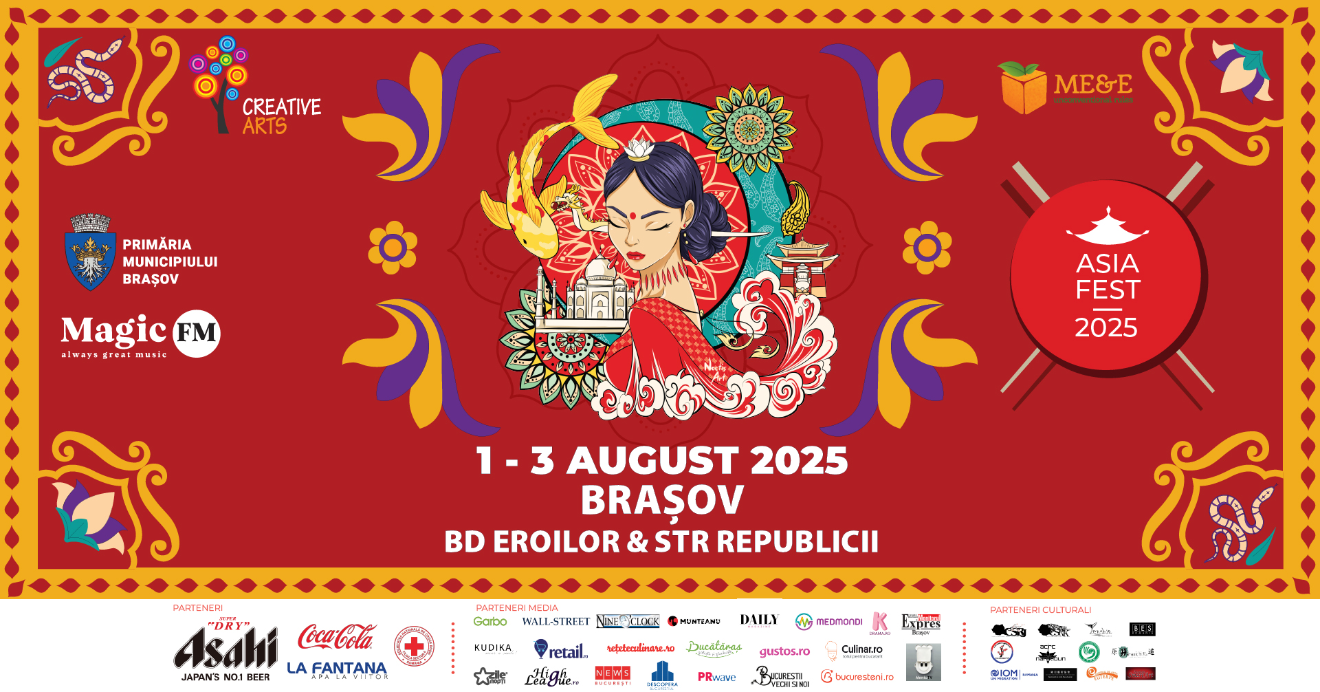 Pentru prima oară, ASIA FEST are loc în “Orașul de sub Tâmpa”   Între 1 și 3 august, cultura și gastronomia Asiei cuceresc Brașovul