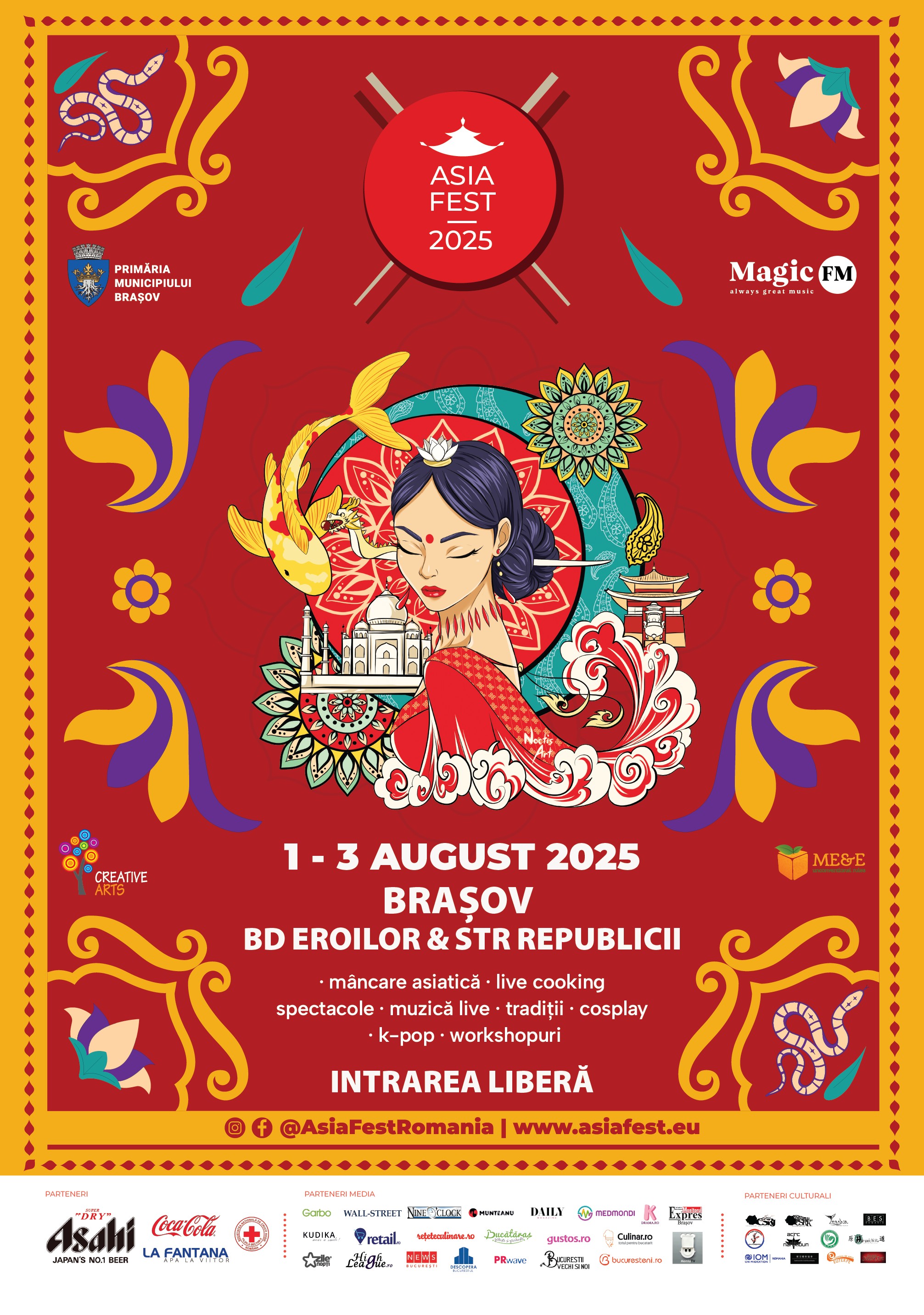 Asia Fest ajunge pentru prima dată la Brașov 1-3 august, trei zile de cultură și gastronomie asiatică în inima orașului