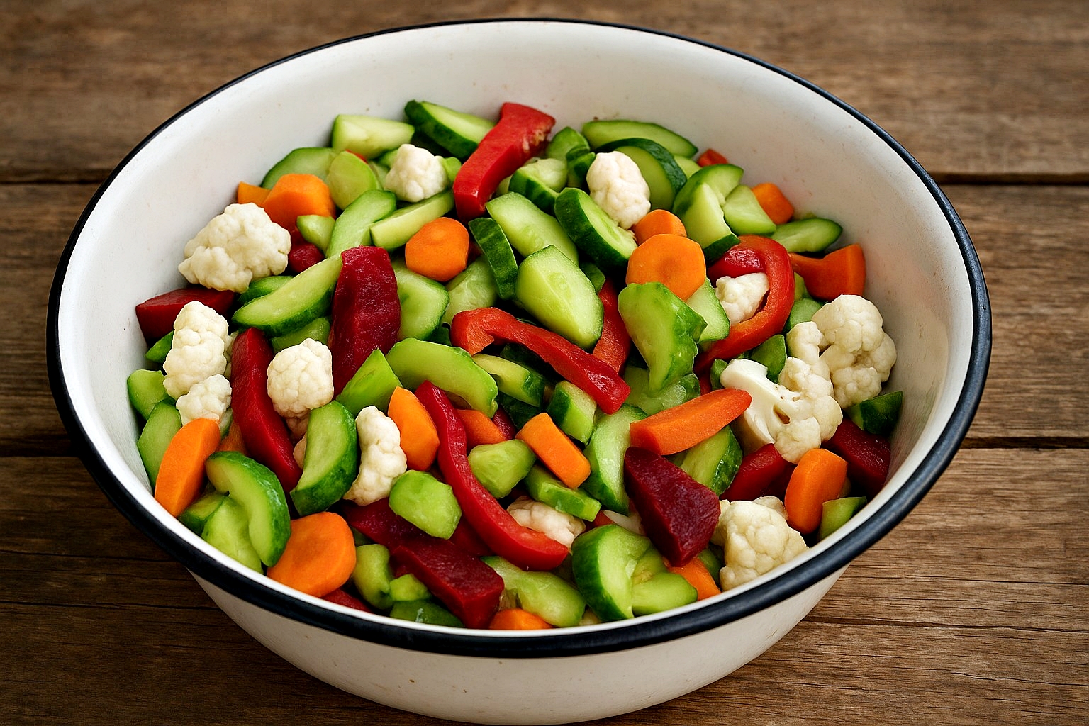 Muraturi asortate la borcan pentru iarna – reteta simpla de muraturi in saramura