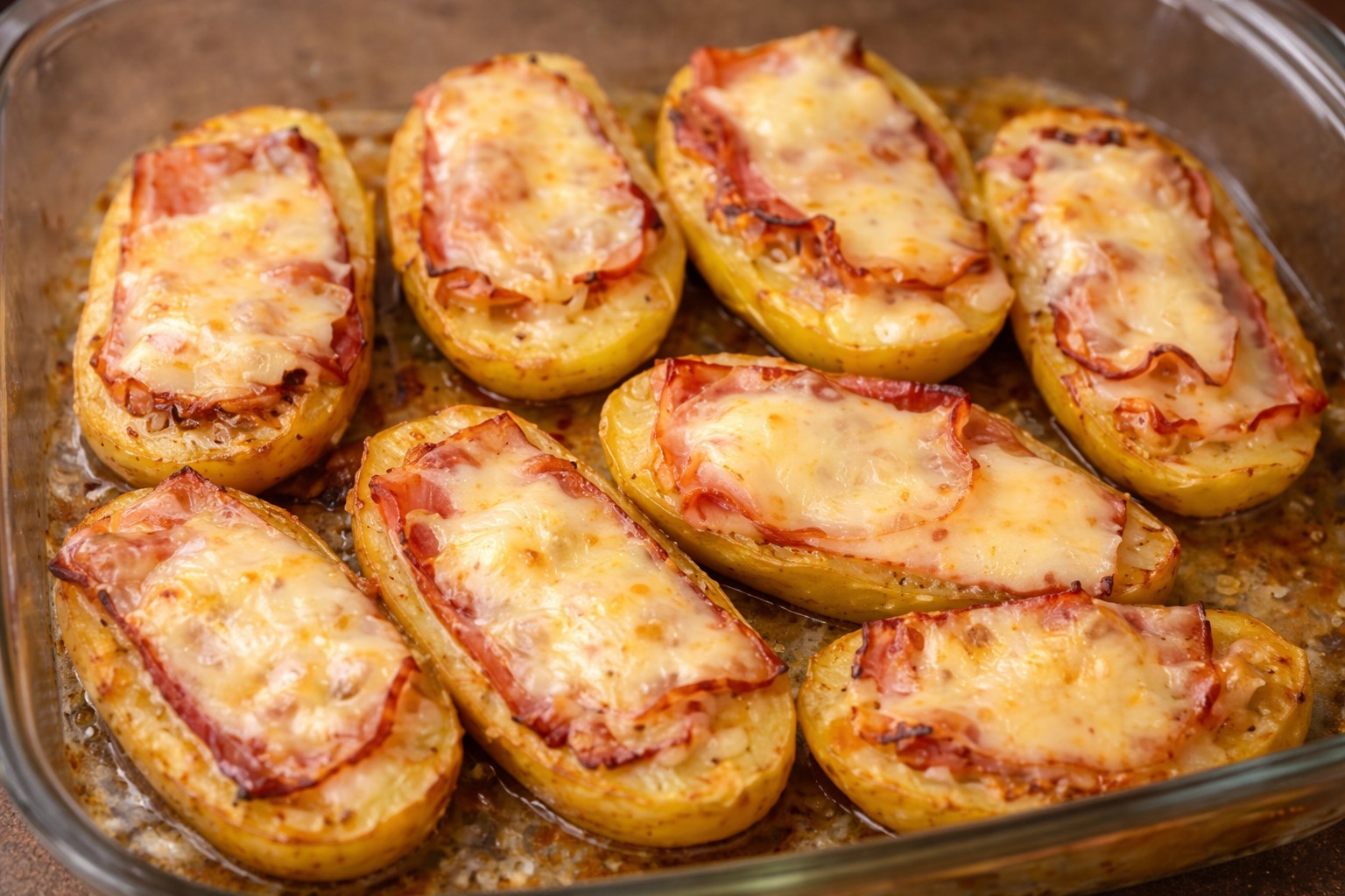 Cartofi umpluti la cuptor cu bacon si cascaval - reteta simpla si delicioasa