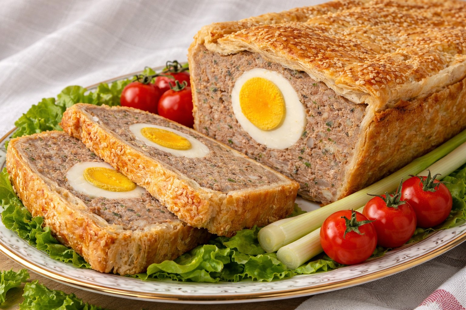 Drob de pui in aluat foietaj - reteta usoara pentru masa de Paste