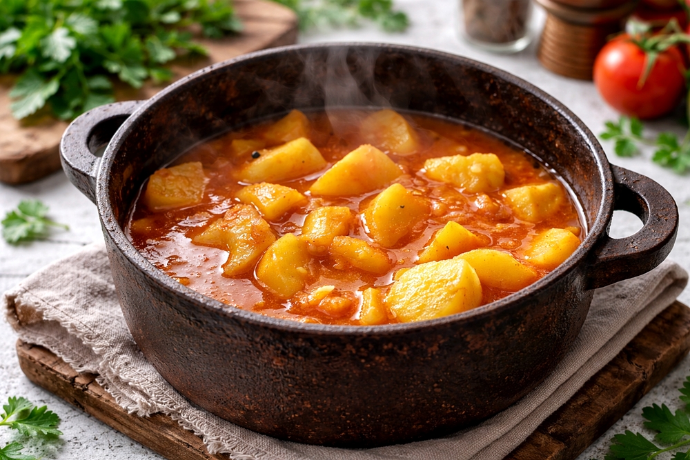 Tocanita de cartofi de post - reteta simpla, gustoasa si economica