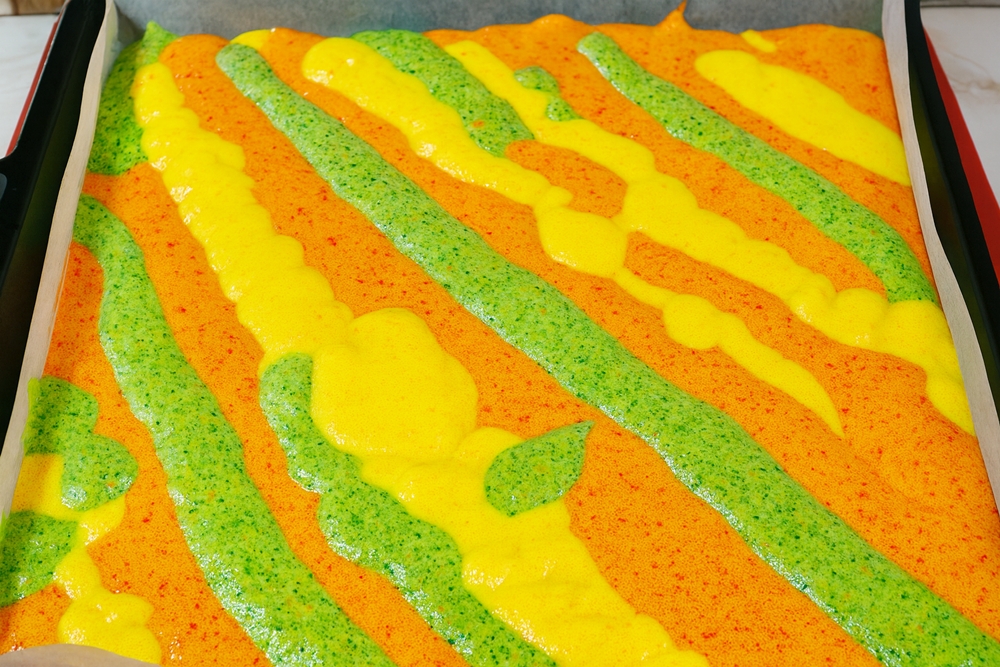 Rulada aperitiv in trei culori - reteta simpla, gustoasa si aspectuoasa