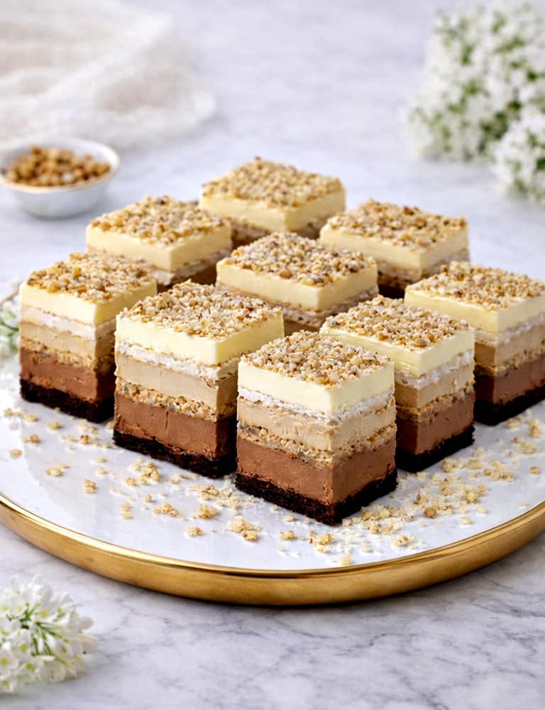 Prajitura Regina Sofia - desert elegant cu 3 tipuri de bezea si creme fine