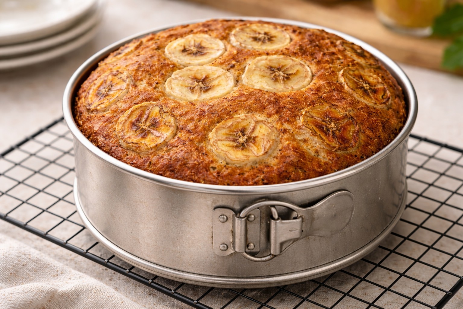 Prajitura pufoasa cu banane - reteta de post simpla si gustoasa