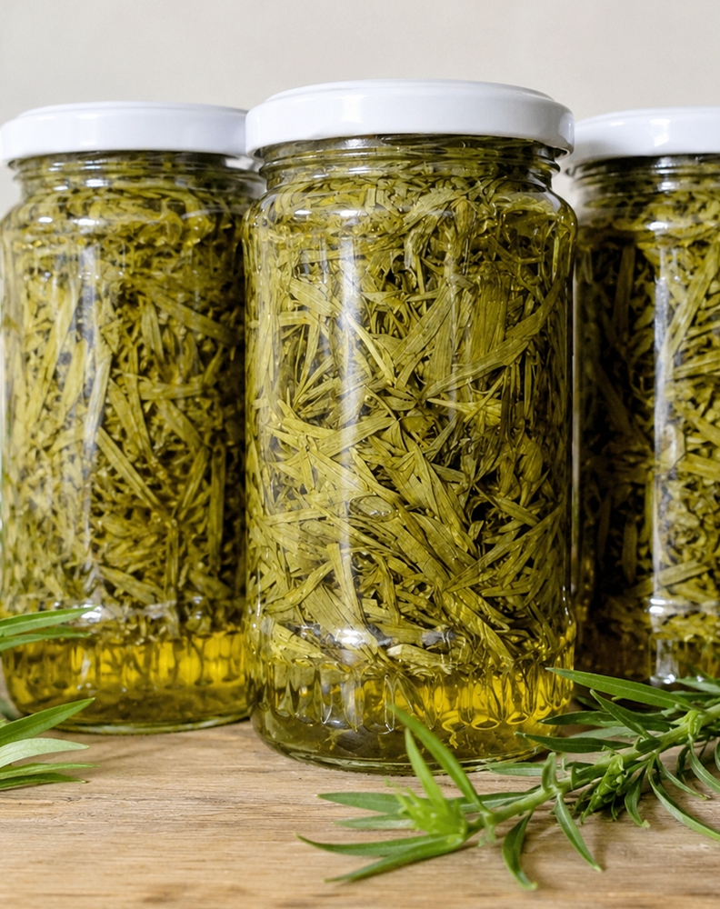Tarhon in otet pentru iarna - metoda simpla si naturala de conservare