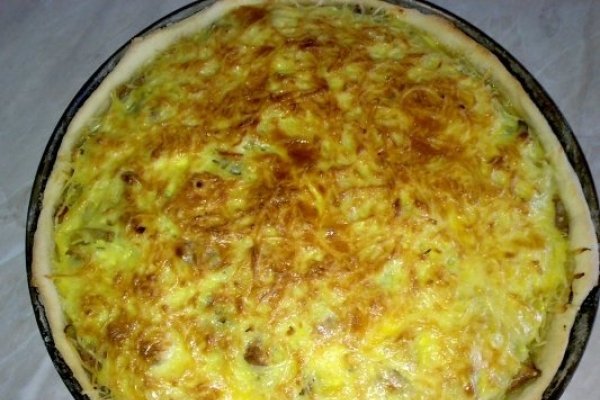 Tarta cu ciuperci si sunca