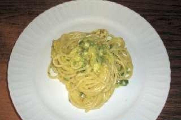 Spaghete carbonara vegetale