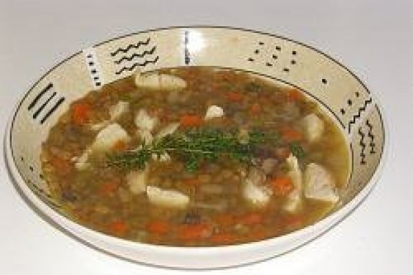 Supa de linte si pui