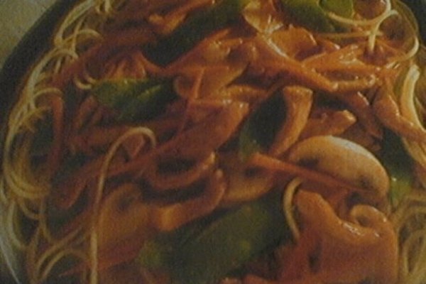 spaghete cu ciuperci