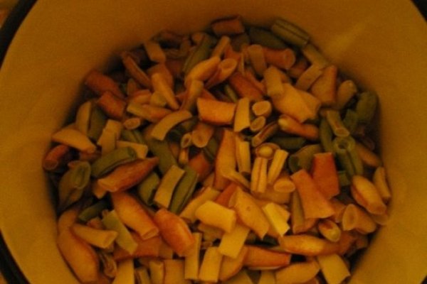 Fasole verde la congelator