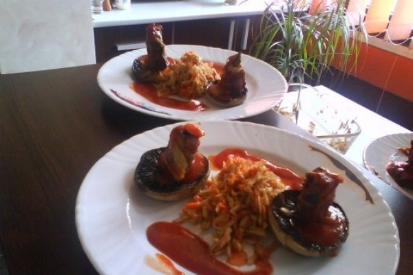 Ficatei in prosciutto cu ciuperci