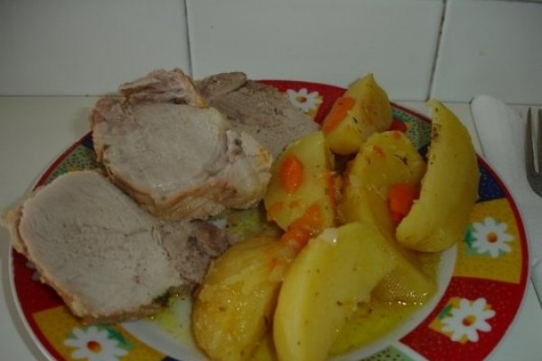 Arosto con le patate (Cotlet de porc cu cartofi)