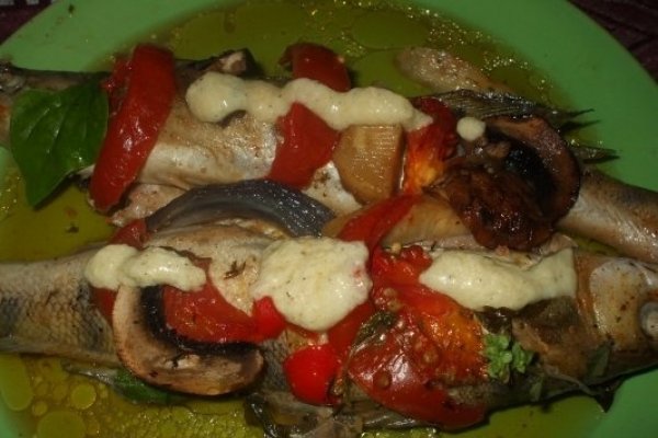 Salau marinat la cuptor