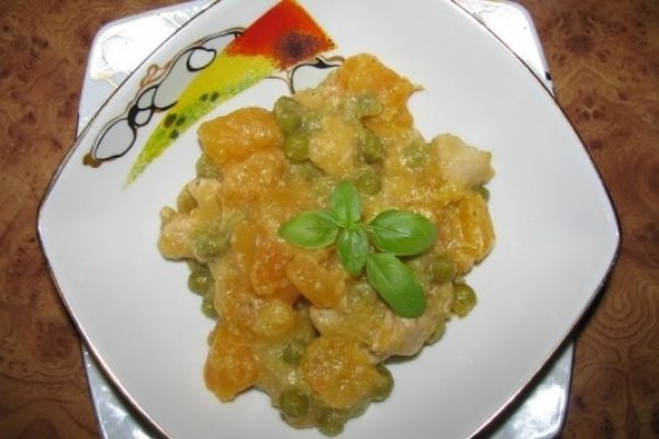 Curry de curcan cu cartofi dulci si lapte de cocos