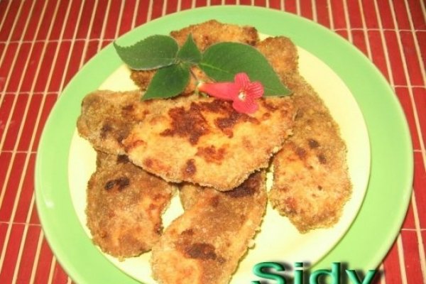 Snitel din piept de pui, copt