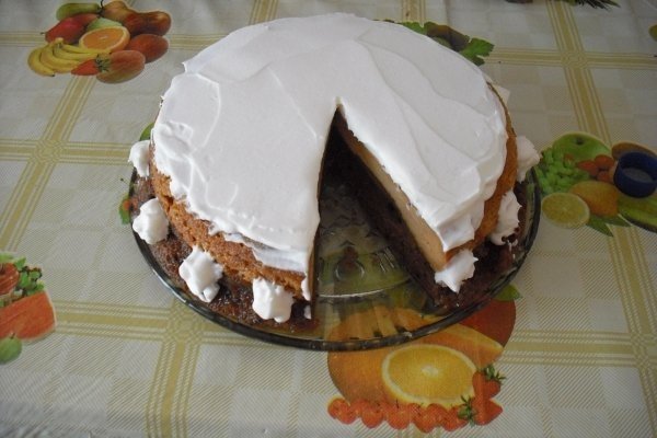 Tort cu crema de zahar ars si mere Florina