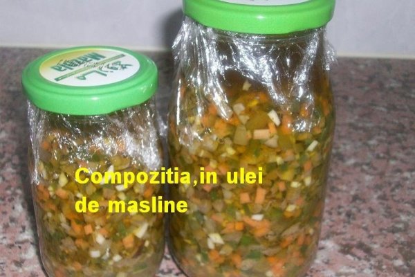 Masline taiate cubulete murate