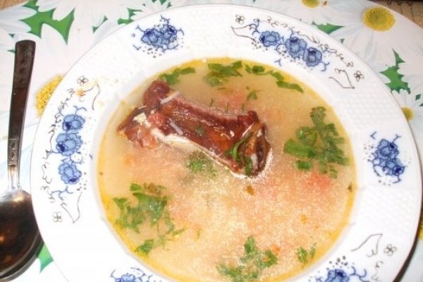 Ciorba cu scarita afumata
