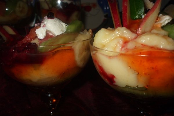 Crema de vanilie cu fructe