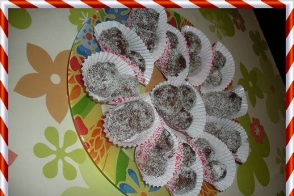 Bilute cu nuca de cocos si ciocolata