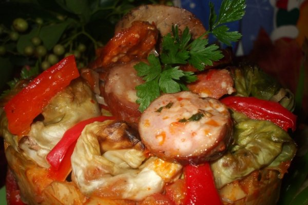 Sarmale cu carne de porc si varza acra in dovleac