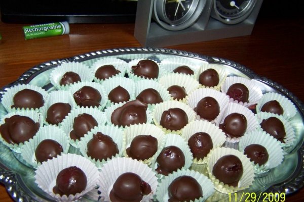 Bomboane de ciocolata cu visine