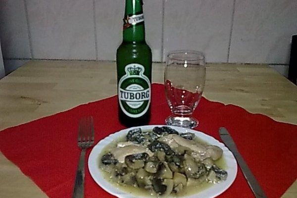 Ciulama de ciuperci,cu copanele de pui