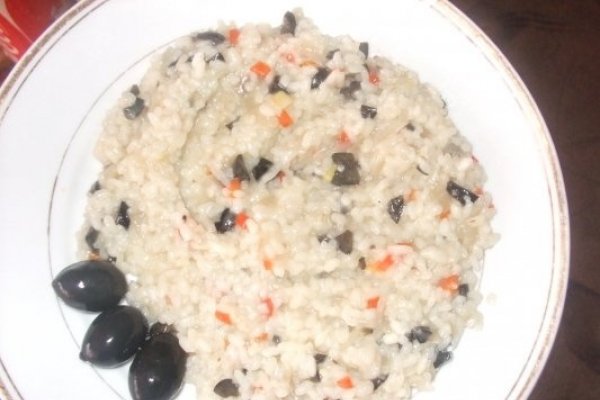 Orez cu ciuperci si masline