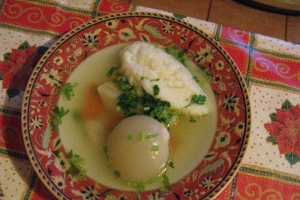 Supa de legume cu galuste